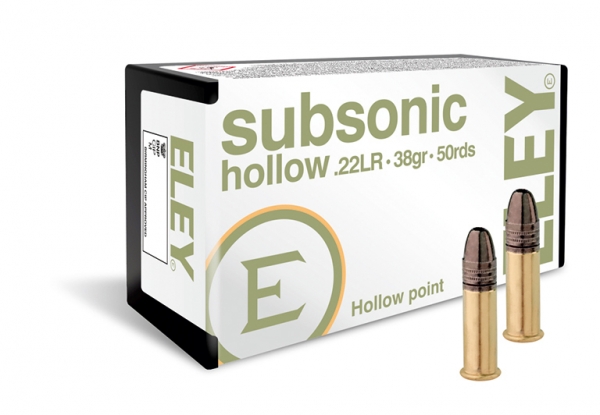 ELEY subsonic hollow overview, cal. 22LR, 38 gr.,...