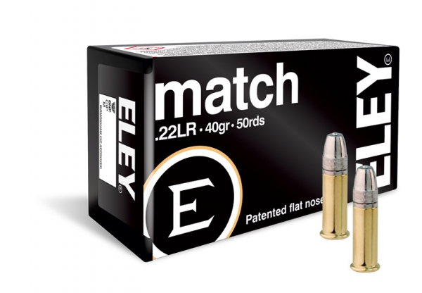 ELEY MATCH, cal. 22LR, 40 gr., 317-331 m/s