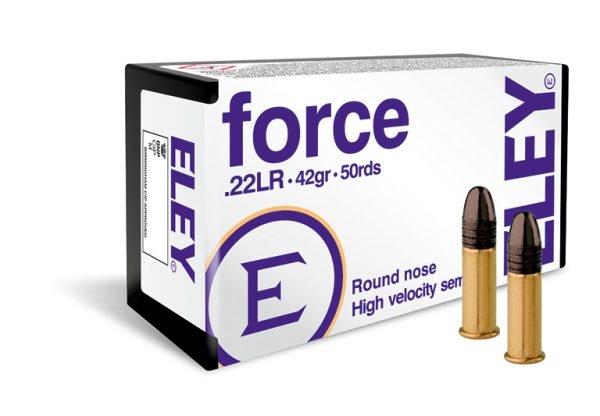 ELEY FORCE, cal. 22LR, 42 gr., 344-381 m/s